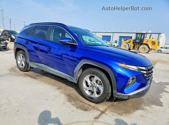 5NMJB3AE6NH140264 2022 HYUNDAI TUCSON Синий Передняя правая четверть