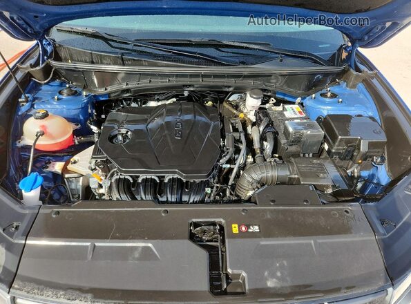 5NMJB3AE6NH140264 2022 HYUNDAI TUCSON Синий Вид задней части салона