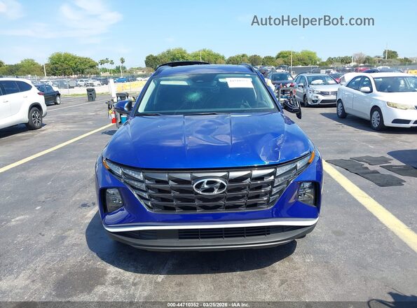 5NMJF3AE5NH140986 2022 HYUNDAI TUCSON Синий Вид щитка приборов