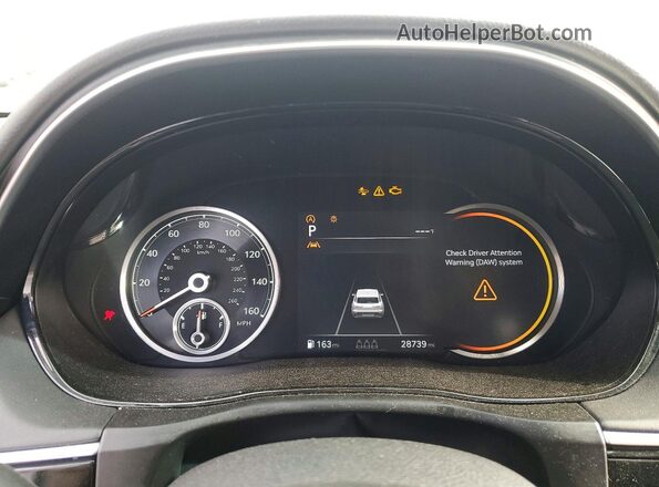 5NMMADTB5SH023974 2025 GENESIS GV70 White ხელსაწყოთა პანელის ხედი