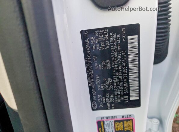 5NMMADTB5SH032593 2025 GENESIS GV70 White Vista del compartimento del motor