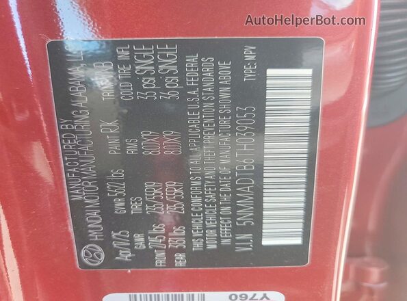 5NMMADTB6TH039053 2026 GENESIS GV70 Red 