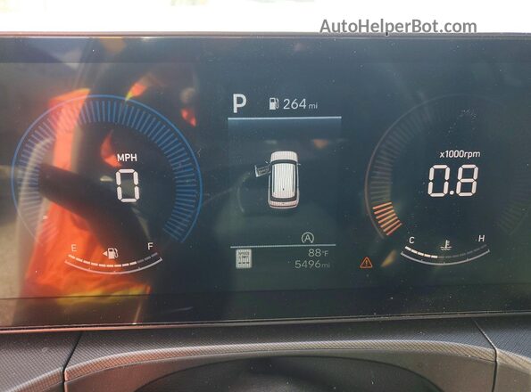 5NMP24GL3TH150768 2026 HYUNDAI SANTA White Instrument cluster view
