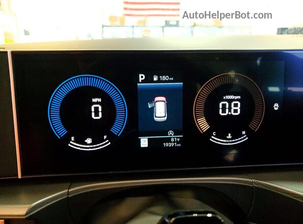 5NMP2DGLXSH137515 2025 HYUNDAI SANTA White Instrument cluster view