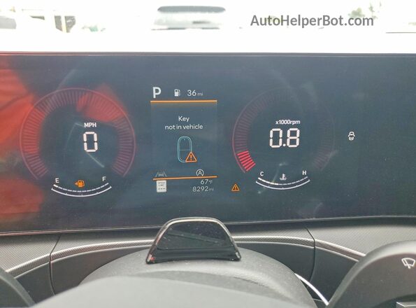 5NMP3DGL7SH109233 2025 HYUNDAI SANTA Blue Instrument cluster view