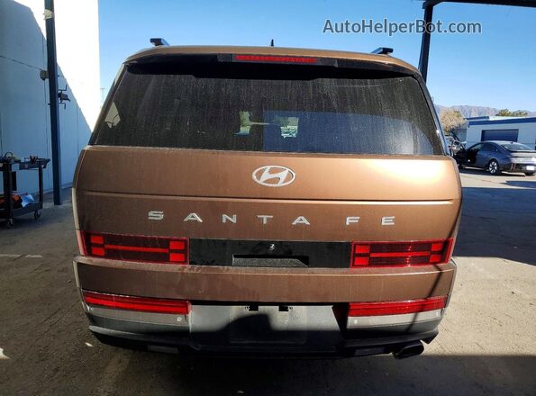 5NMP44GL4RH054702 2024 HYUNDAI SANTA Коричневый Вид сзади