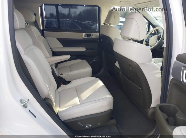 5NMP5DG12SH052254 2025 HYUNDAI SANTA FE HYBRID White Widok naklejki z numerem VIN
