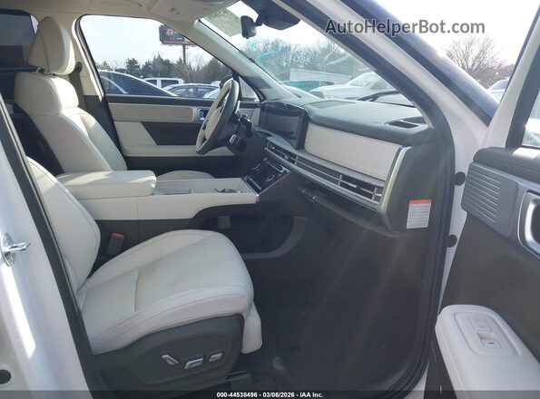 5NMP5DG12SH052254 2025 HYUNDAI SANTA FE HYBRID White Widok wnętrza z przodu