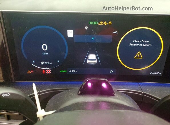 5NMP5DG18SH049228 2025 HYUNDAI SANTA FE CALLIGRAPHY Orange Instrument cluster view