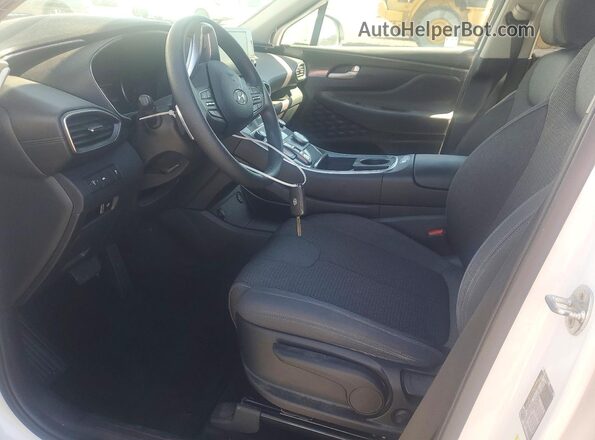 5NMS14AJ2MH359800 2021 HYUNDAI SANTA White Widok wnętrza z przodu
