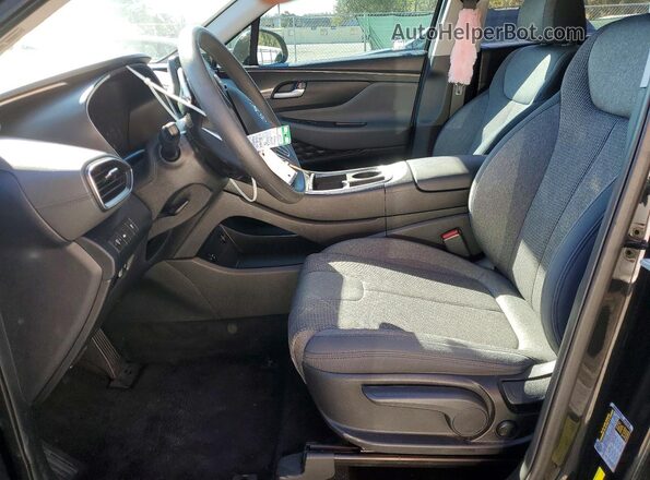 5NMS14AJ9MH307046 2021 HYUNDAI SANTA Black წინა სალონის ხედი