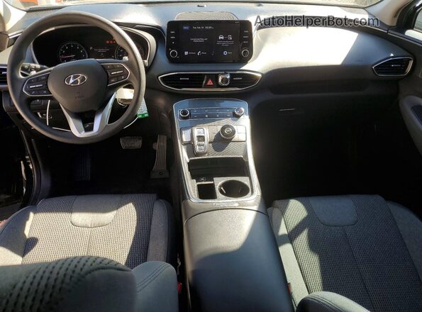 5NMS14AJ9MH307046 2021 HYUNDAI SANTA Black წინა პანელის ხედი