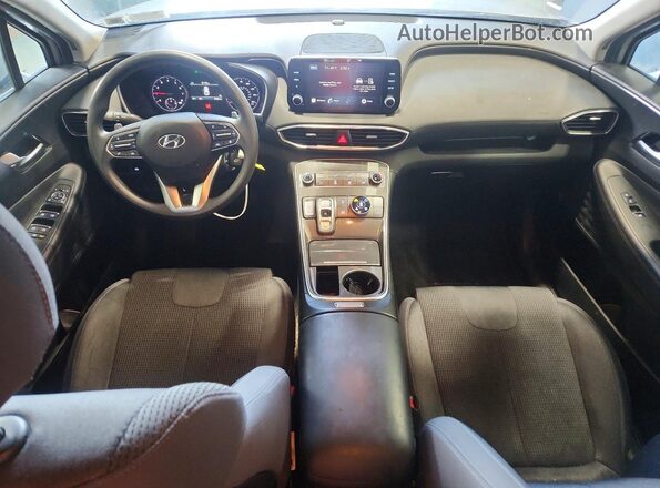 5NMS1DAJ7MH349554 2021 HYUNDAI SANTA Silver Առջևի վահանակի տեսք