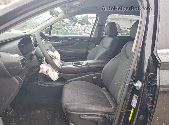 5NMS1DAJ9MH346767 2021 HYUNDAI SANTA Black წინა სალონის ხედი