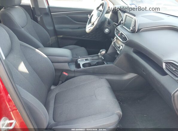 5NMS23AD1LH156641 2020 HYUNDAI SANTA FE Red Вид салону спереду