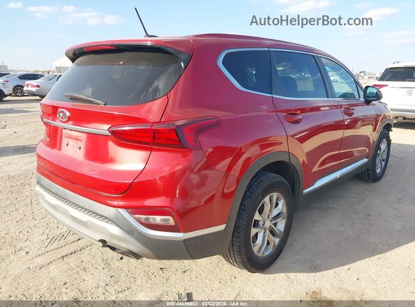 5NMS23AD1LH156641 2020 HYUNDAI SANTA FE Red Задня права чверть