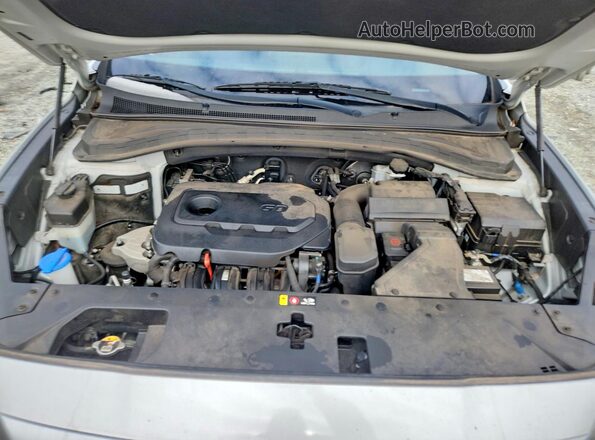 5NMS23AD2KH088316 2019 HYUNDAI SANTA Silver Вид підкапотного простору