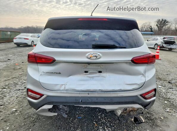5NMS23AD2KH088316 2019 HYUNDAI SANTA Silver Вид ззаду