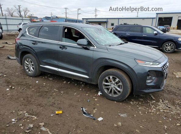 5NMS23AD3KH130122 2019 HYUNDAI SANTA Gray Delantero derecho
