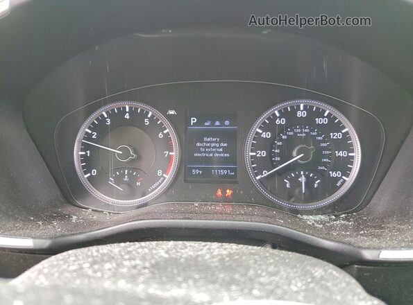 5NMS23AD3KH130122 2019 HYUNDAI SANTA Gray Vista del cuadro de instrumentos