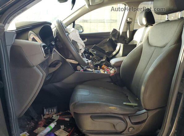 5NMS23AD3LH285688 2020 HYUNDAI SANTA Black Front interior view