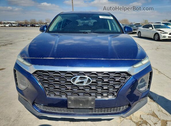 5NMS23AD5KH015294 2019 HYUNDAI SANTA Синий Вид спереди