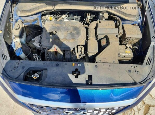 5NMS23AD5KH015294 2019 HYUNDAI SANTA Синий Вид подкапотного пространства