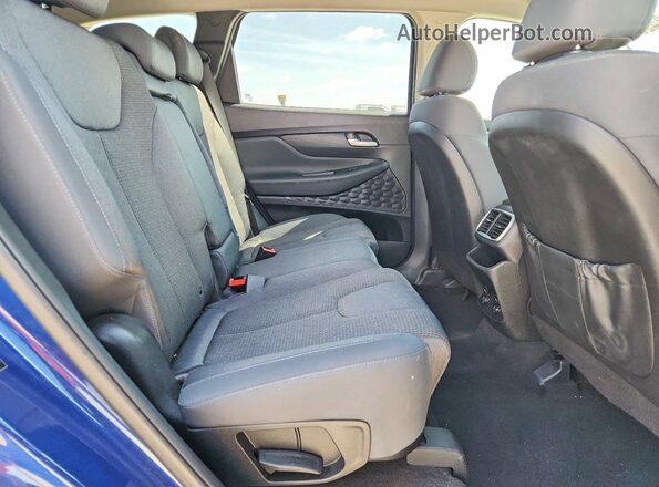 5NMS23AD5KH015294 2019 HYUNDAI SANTA Синий Вид задней части салона