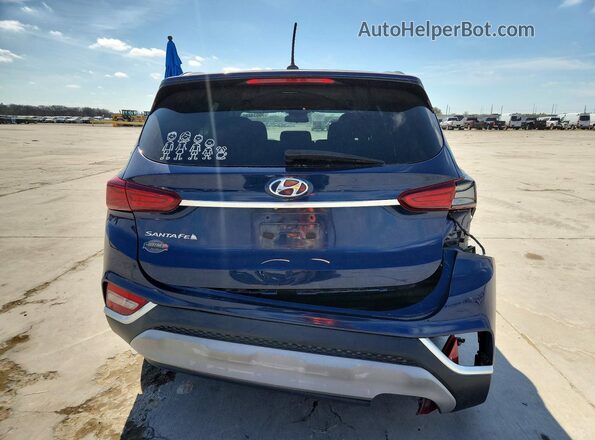 5NMS23AD5KH015294 2019 HYUNDAI SANTA Синий Вид сзади