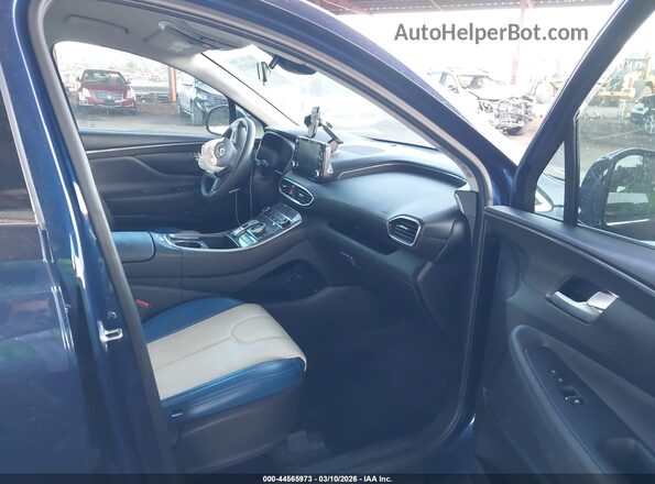 5NMS24AJ2NH450208 2022 HYUNDAI SANTA FE Синий Вид салона спереди