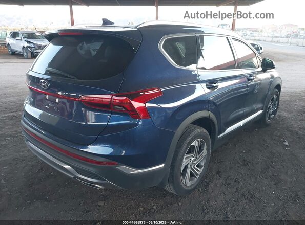 5NMS24AJ2NH450208 2022 HYUNDAI SANTA FE Синий Задняя правая четверть