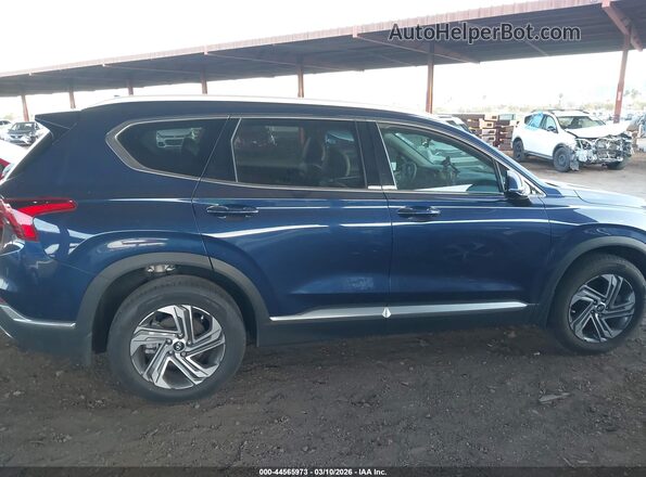 5NMS24AJ2NH450208 2022 HYUNDAI SANTA FE Синий Вид задней части салона