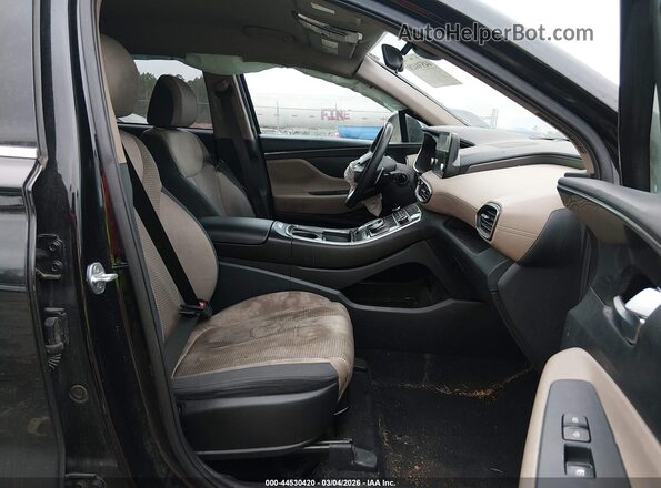 5NMS24AJ3MH358491 2021 HYUNDAI SANTA FE Black Front interior view