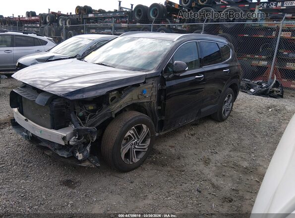 5NMS24AJ7PH575207 2023 HYUNDAI SANTA FE Black წინა მარცხენა ხედი სამი მეოთხედიდან