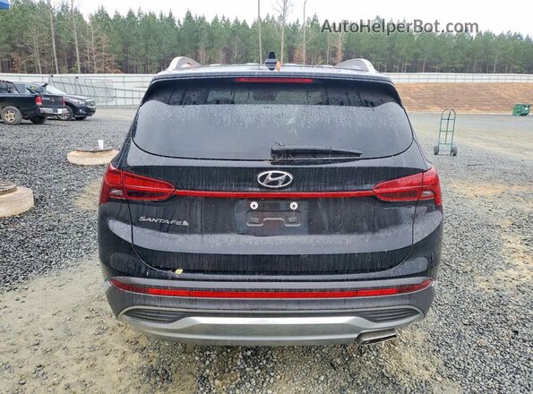 5NMS24AJ9MH356017 2021 HYUNDAI SANTA Black Вид ззаду