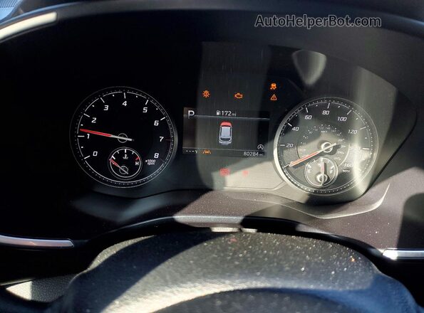 5NMS24AJ9MH356017 2021 HYUNDAI SANTA Black Вид щитка приладів