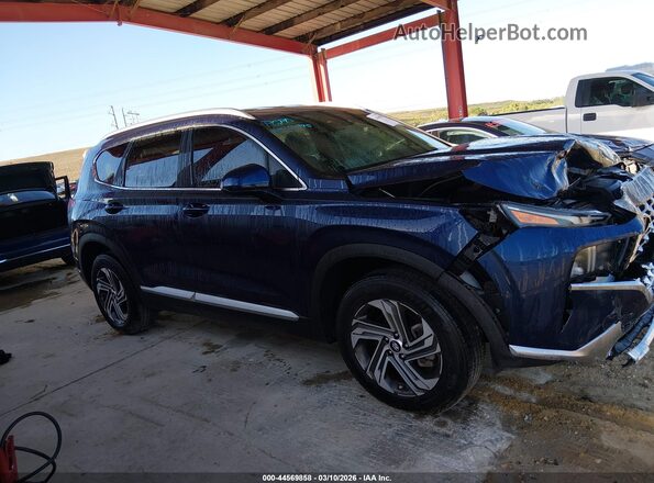 5NMS24AJ9NH467247 2022 HYUNDAI SANTA FE Blue Widok wnętrza z tyłu
