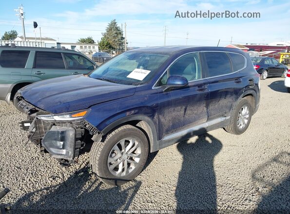 5NMS2CAD0LH180204 2020 HYUNDAI SANTA FE Blue Передня ліва чверть