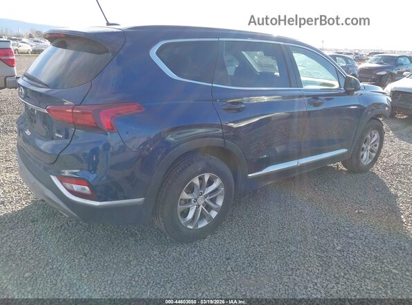 5NMS2CAD0LH180204 2020 HYUNDAI SANTA FE Blue Задня права чверть