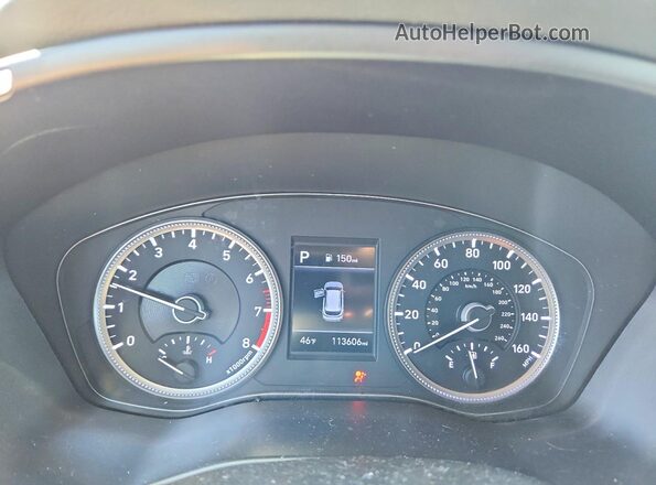 5NMS2CADXKH116508 2019 HYUNDAI SANTA White Vista del cuadro de instrumentos