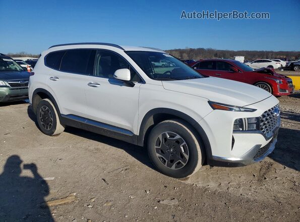 5NMS2DA11PH001749 2023 HYUNDAI SANTA FE HYBRID BLUE White Front right