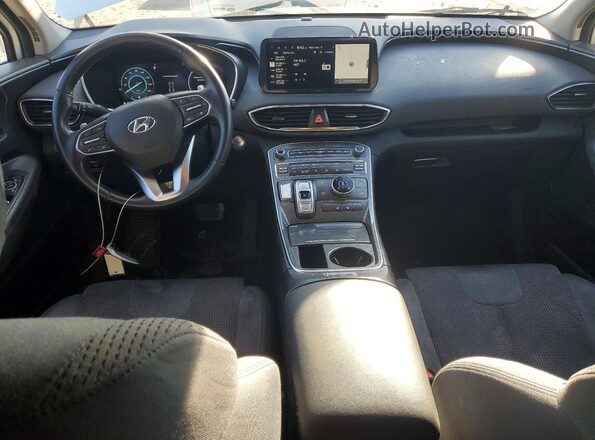 5NMS2DA11PH001749 2023 HYUNDAI SANTA FE HYBRID BLUE White Dashboard view
