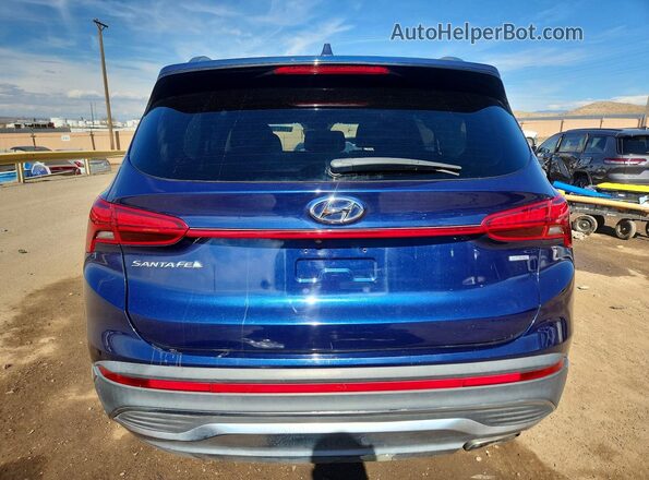5NMS2DAJ3MH346003 2021 HYUNDAI SANTA Blue უკანა ხედი