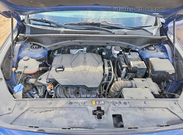 5NMS2DAJ3MH346003 2021 HYUNDAI SANTA Blue უკანა სალონის ხედი