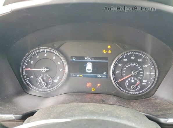 5NMS2DAJ3MH369152 2021 HYUNDAI SANTA White Սարքավորումների վահանակի տեսք