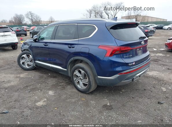 5NMS2DAJ6MH321466 2021 HYUNDAI SANTA FE Blue Trasero izquierdo