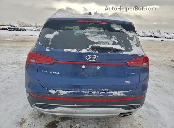 5NMS2DAJ6MH343516 2021 HYUNDAI SANTA Blue Հետևի տեսք