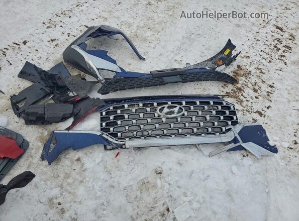 5NMS2DAJ6MH343516 2021 HYUNDAI SANTA Blue Շարժիչի բաժամունքի տեսք