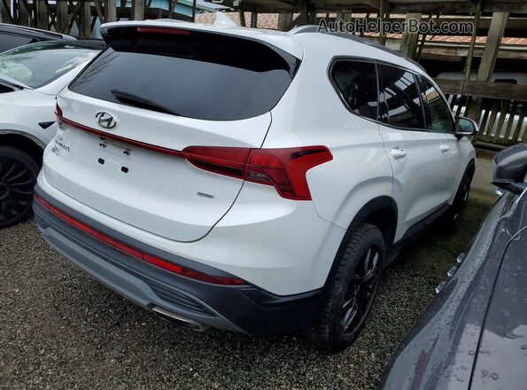 5NMS2DAJ8MH339449 2021 HYUNDAI SANTA White Հետևի աջ