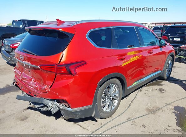 5NMS33AD2LH201325 2020 HYUNDAI SANTA FE Red Tył prawy
